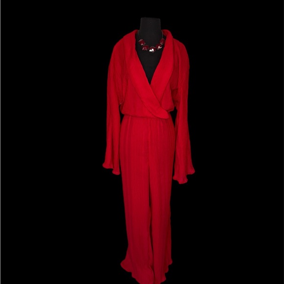 PrettyLittleThing Red Jumpsuit - Picture 2 of 6